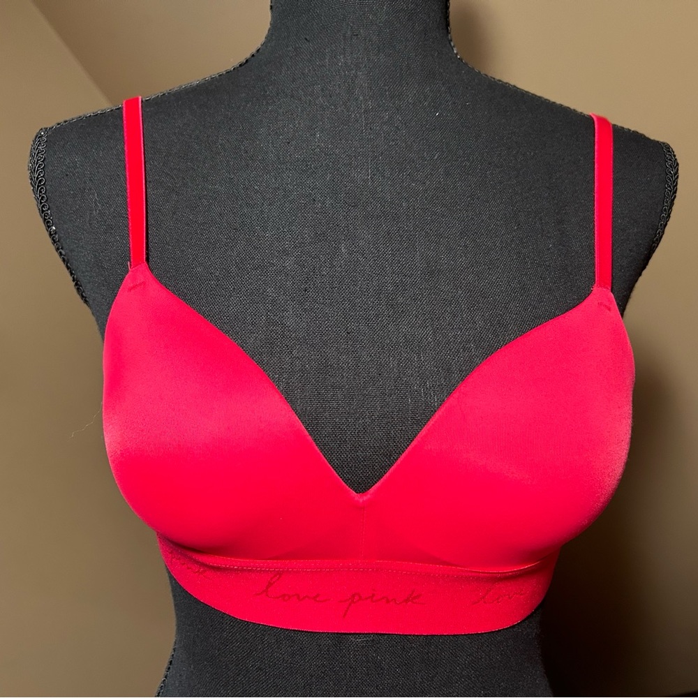 Victoria Secret Pink wireless criss cross back strap bra